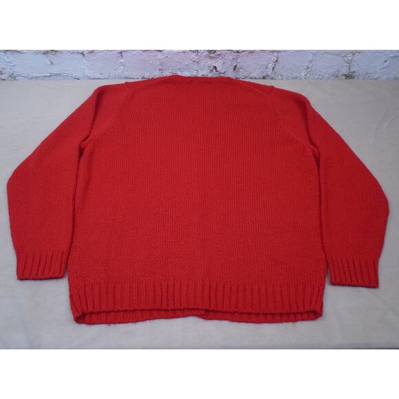 VTG Leon Levin Hand Loomed Cardigan Sweater Pink Grannycore Cottagecore Sz XL - Picture 10 of 10